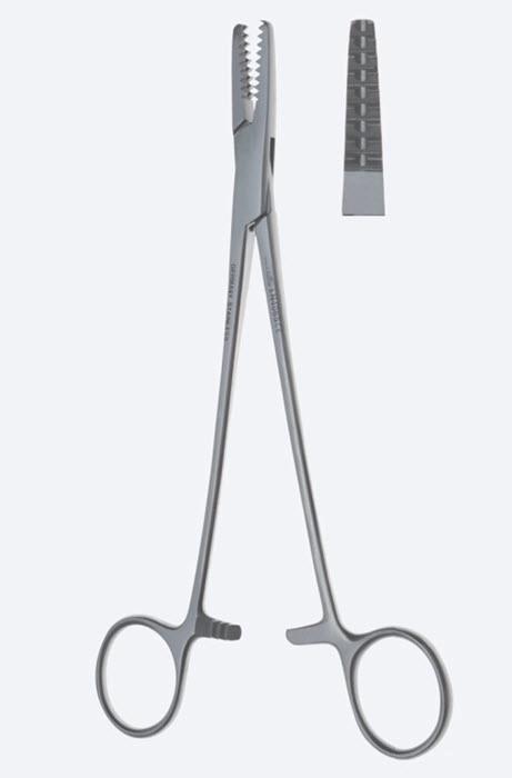 Зажими, хірургічні, "Martin", для утримання кісток, з кремальєрою, ширина 3,3 мм, загальна довжина 190 мм, 7 1/2". Бренд - Asanus Medizintechnik Gmb, Німеччина